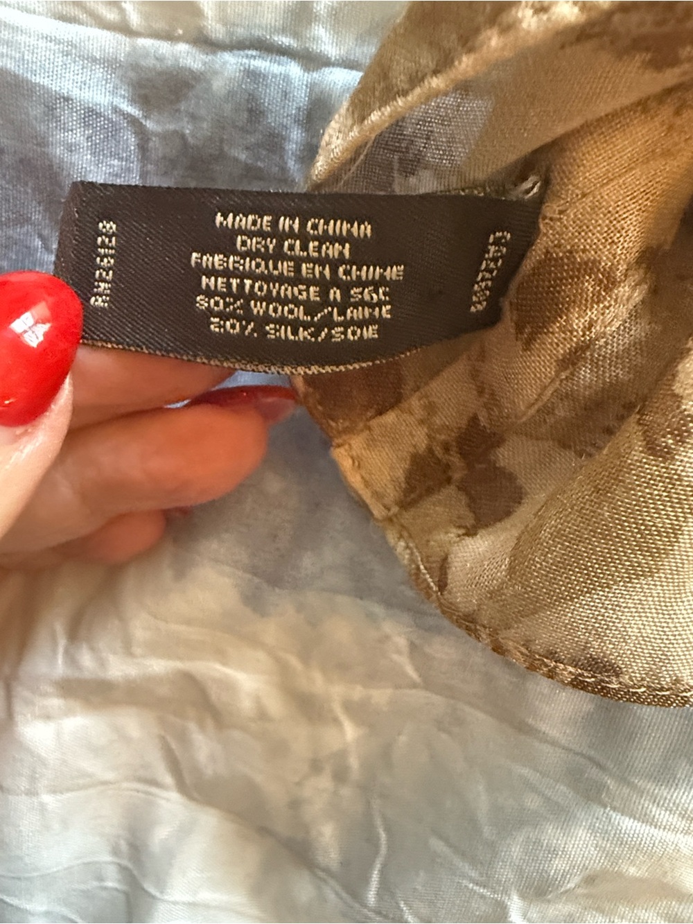 Brown Leopard-Print Lined Scarf - Picture 3 of 10